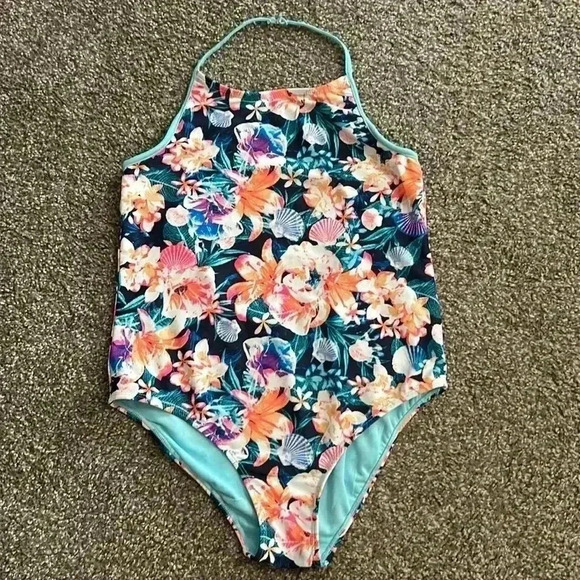 Girls, Ideology matching one piece bathing suits. Size XL - Picture 7 of 10